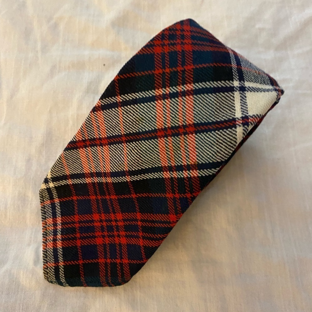 Rare Trader Vic’s Plaid Wool Tie